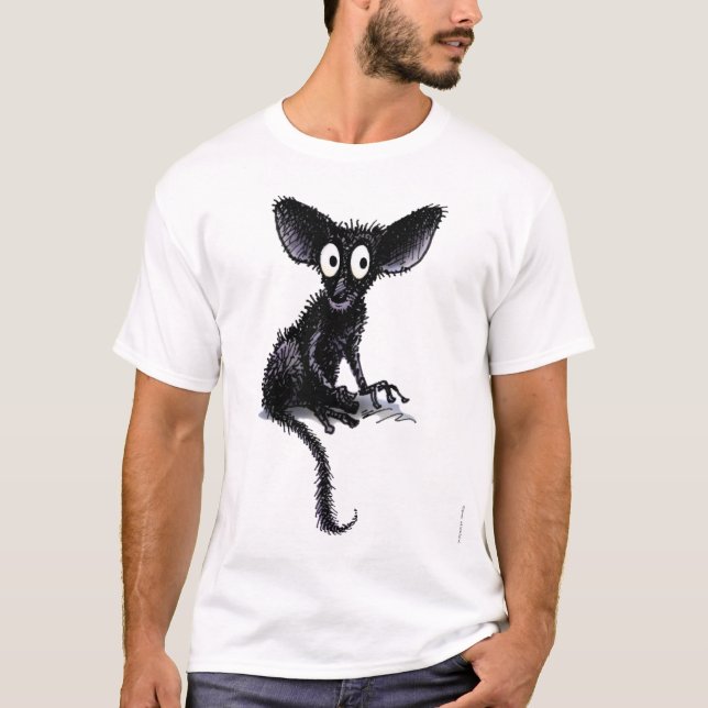 Gulligt roligt Aye-Aye T Shirt (Framsida)
