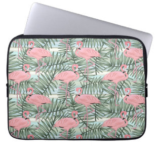 Gulligt rosa mönster för Flamingoeshandflatanbla Laptop Fodral