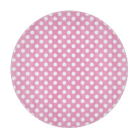 Gulligt rosa polka dotsmönster