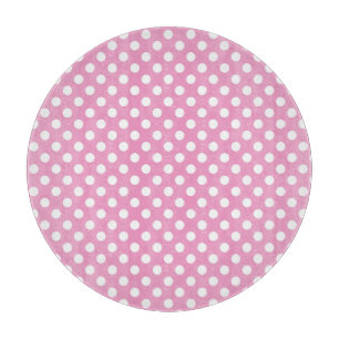 Gulligt rosa polka dotsmönster