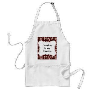 Gulligt rött och rosa sock monkeyCollagemönster Förkläde