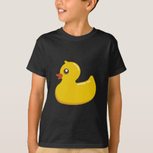 Gulligt Rubber Ducky/blått bubblar Tee Shirt