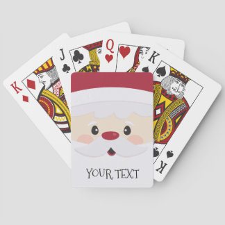 Gulligt Santa ansikte Casinokort