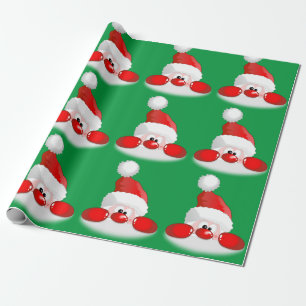 Gulligt Santa ansikte Presentpapper