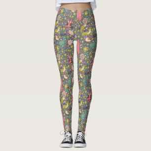 Gulligt skogdjurmönster leggings