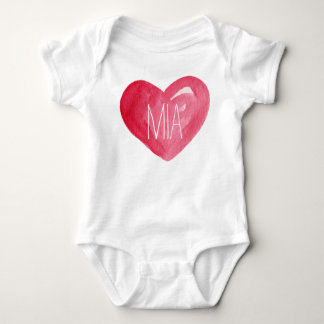 Gulligt skräddarsy känd hjärta för babyen tee shirt