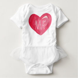 Gulligt skräddarsy känd hjärta för babyen tee shirt