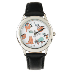 Gulligt Slothmönster Armbandsur