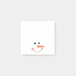 Gulligt snögubbeansikte som Posta-Det noterar Post-it Block