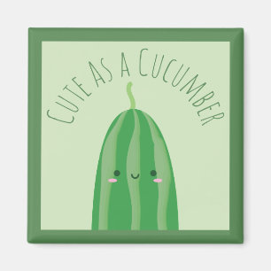Gulligt som en gurka roliga Cutecumber Magnet