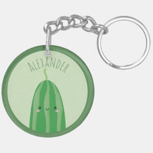 Gulligt som ett roligt Kawaii Cutecumber för gurka