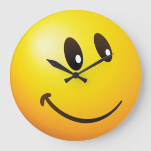 gulligt som tittar dig emoji stor klocka