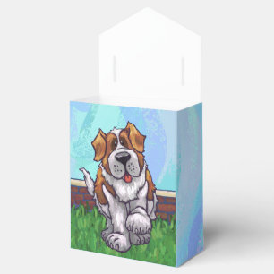 Gulligt St Bernard hundparty Presentaskar