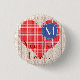 Gulligt stort hjärtaparty för chick knapp