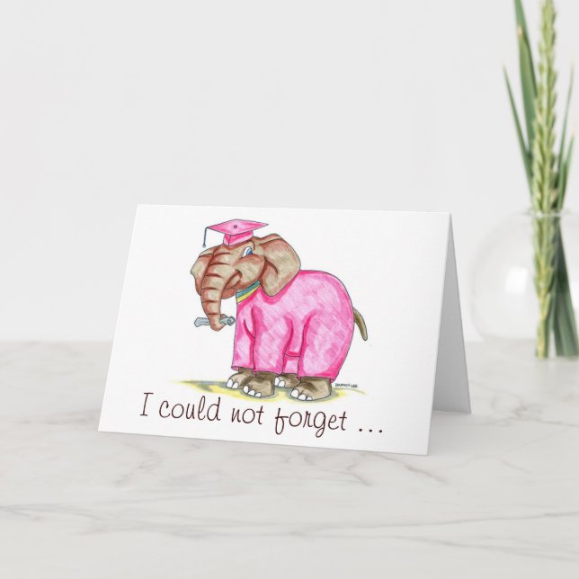 Gulligt studententack tack kort (Framsida)