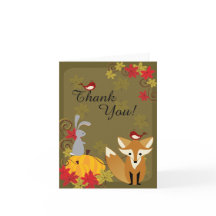 Gulligt tack för räv- och skogsmarkdjurhöst