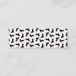 Gulligt taxmönster mini visitkort