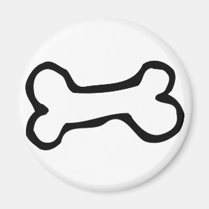 Gulligt tecknad hundben magnet