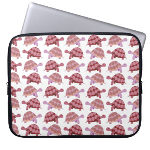 Gulligt tecknadsköldpaddamönster laptop sleeve
