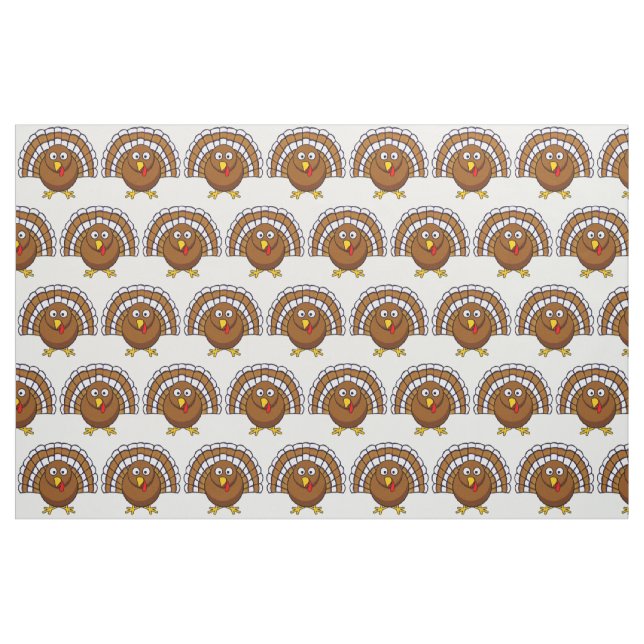 Gulligt thanksgivingTurkiet tyg (Fat Quarter)