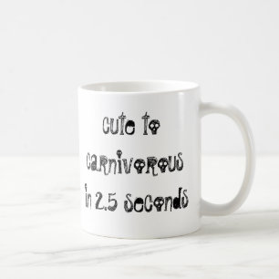 Gulligt till Carnivorous i 2,5 understöder! Kaffemugg