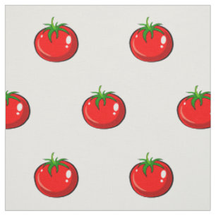 Gulligt tomatmönster tyg