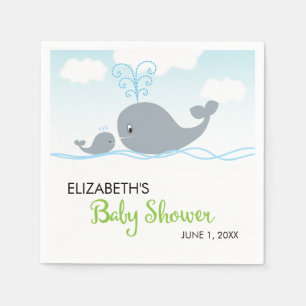 Gulligt val och babyval, baby shower pappersservett