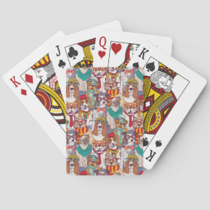 Gulligt valpmodemönster casinokort