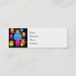 Gulligt varelseparty för rolig gigantisk våldsamt mini visitkort