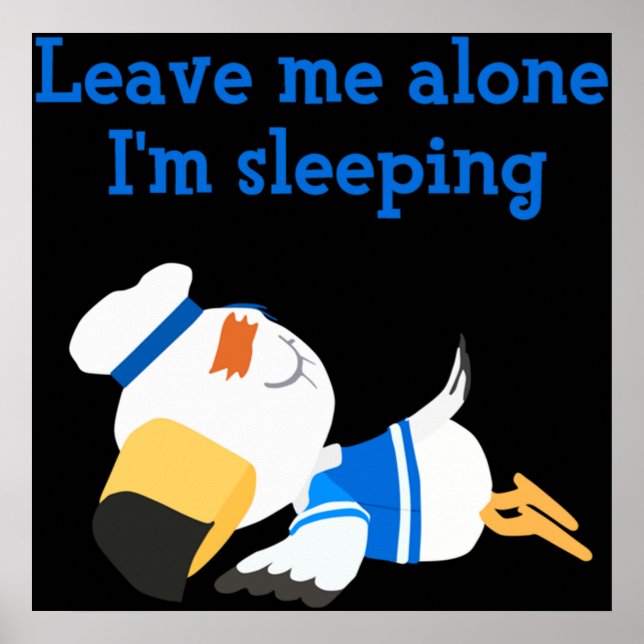 Gulliver Sleeping Lämna Me Ensam Animal Crossing Poster (Framsidan)