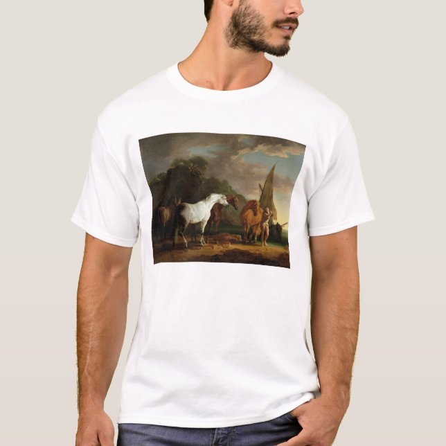 Gulliver som tar hans finallämnor av landet av tee shirt (Framsida)