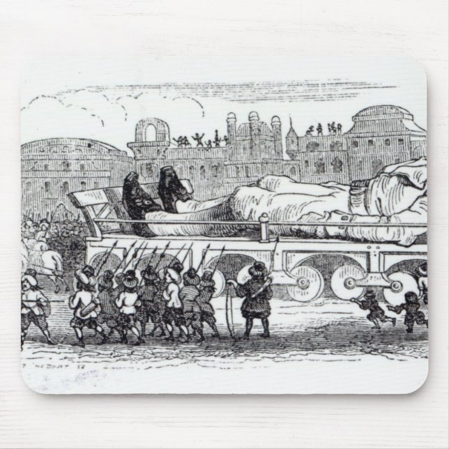 Gulliver transporterade till lilliputianen musmatta (Framsidan)