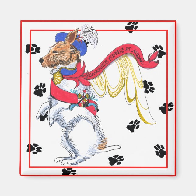 Gullivers Änglar Jack Russell Magnet (Framsidan)