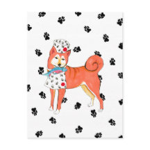 Gullivers Änglar Shiba Inu Postcard