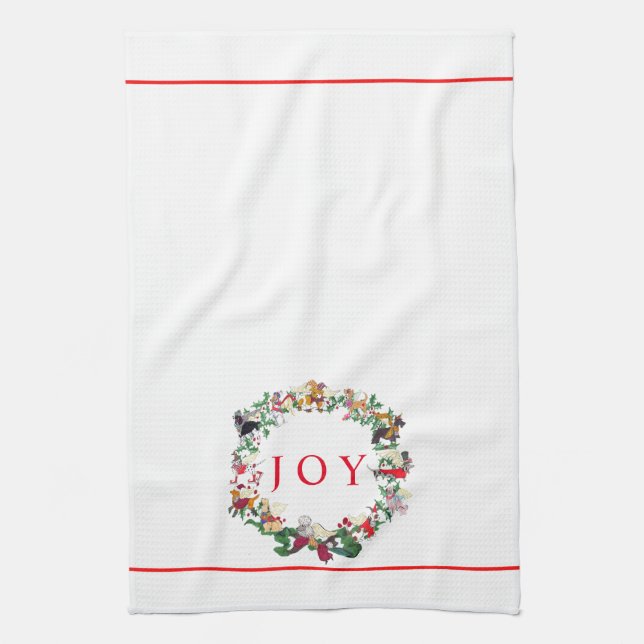 Gullivers änglar som skäller för GLÄDJEkökshandduk Kökshandduk (Vertikal)