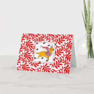 Gullivers gula kvarhållare - NOEL-julkort Helgkort