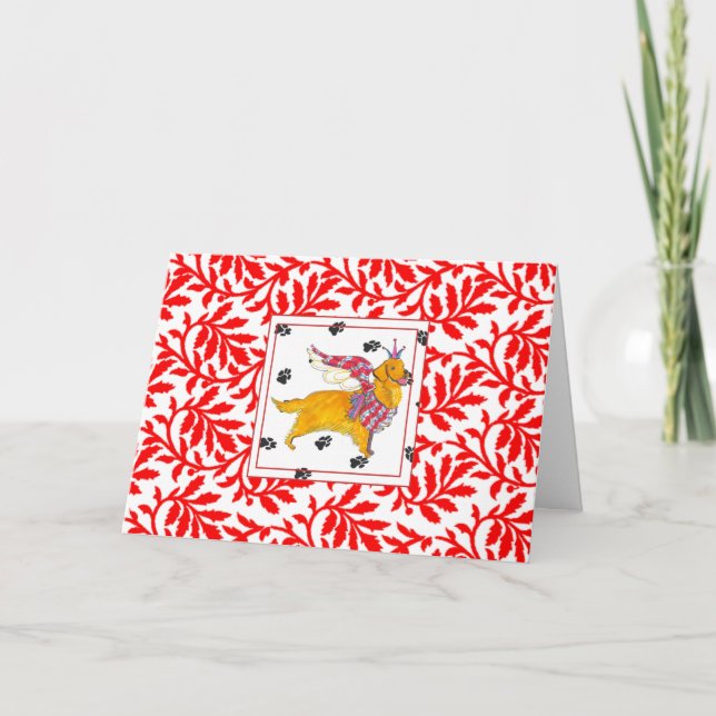 Gullivers gula kvarhållare - NOEL-julkort Helgkort (Framsida)