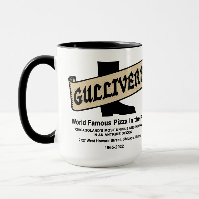 Gullivers Pizza & Restaurant, Chicago Mugg (Vänster)