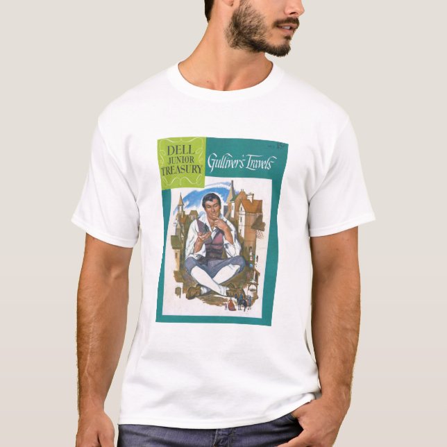 Gullivers resa - Retro-Tecknader - Fantasy T Shirt (Framsida)