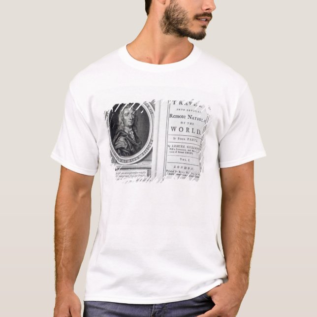 "Gullivers resor av Jonathan Swift, 1726 T-shirt (Framsida)