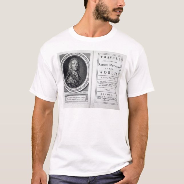 "Gullivers resor av Jonathan Swift, 1726 T-shirt (Framsida)
