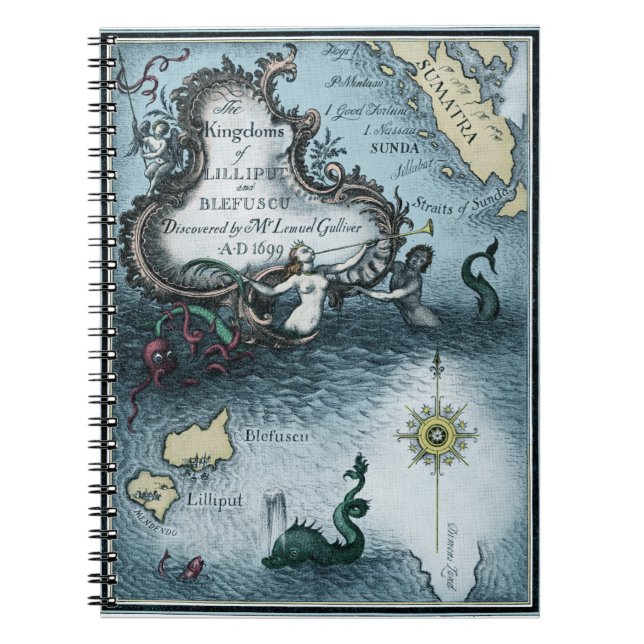 Gullivers resor av Jonathan Swift Anteckningsbok (Framsidan)