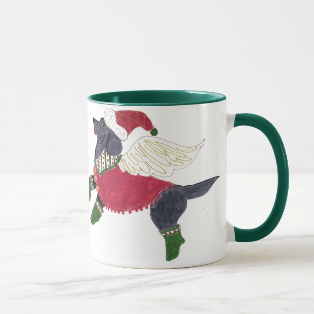 Gullivers svart Labrador för änglar mugg (Höger)