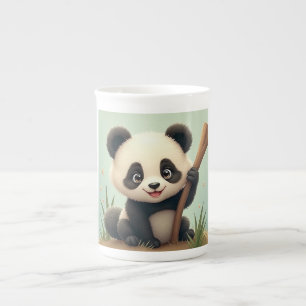 gullpanda mugg benporslin mugg
