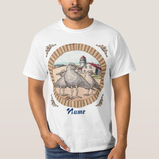 Gulls Lighthouse t-shirt (Framsida)