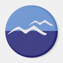 Gulls/Standard, 5,7 cm runda magneter