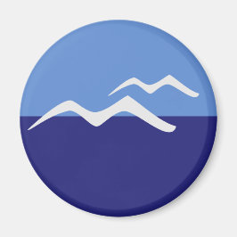 Gulls/Standard, 5,7 cm runda magneter