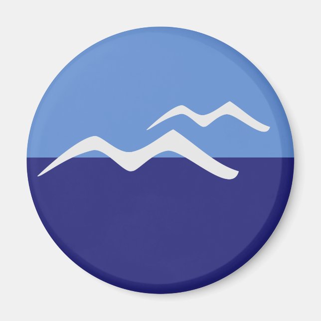 Gulls/Standard, 5,7 cm runda magneter (Framsidan)