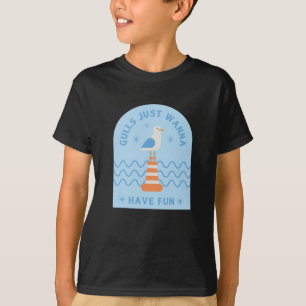 Gulls vill bara ha Roligt över havet T Shirt