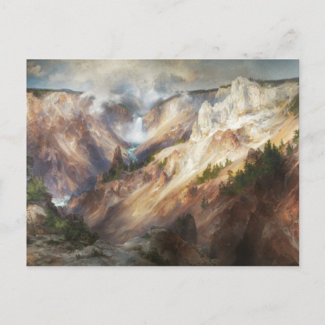 Gullstolens storkanyon, Thomas Moran Vykort (Framsida)